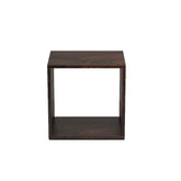 Maria Solid Sheesham Wood Side End Table (Walnut Finish)